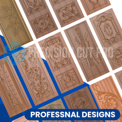 3D Door Bundle: 1000+ Door Designs for CNC
