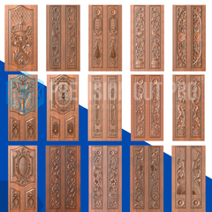 3D Door Bundle: 1000+ Door Designs for CNC
